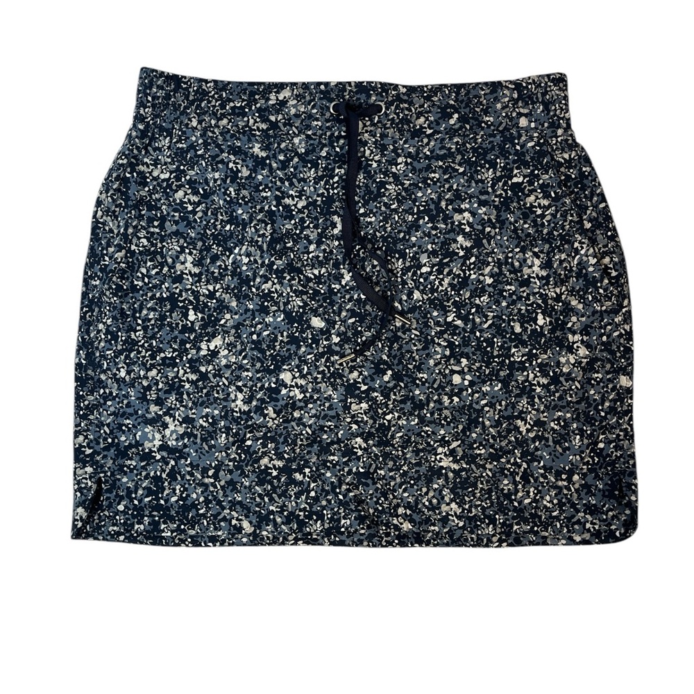 Athleta blue‎ midtown skort skirt size 6 athletic travel tennis golf